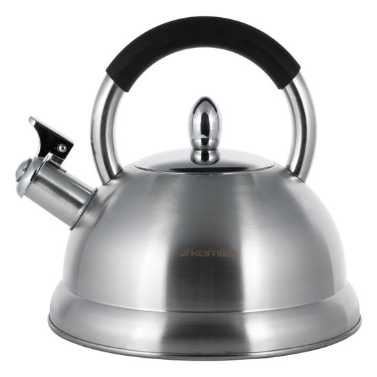 Чайник 2,7 л. из нержавеющей стали со свистком Kamille KM-1097 и ручкой "soft touch"