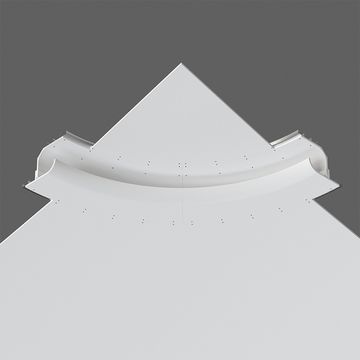 Радиальный элемент купольной встраиваемой гипсовой системы SN 461 белый Atlas System R1200 Stellanova