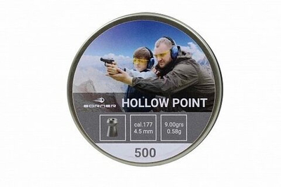 Пуля пневм. Borner "Hollow Point",  4,5 (500 шт.) 0,58гр.