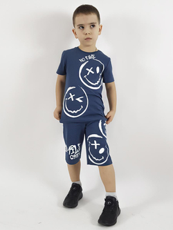 01-123-5 Комплект фуфайка+шорты для мальчика Luneva