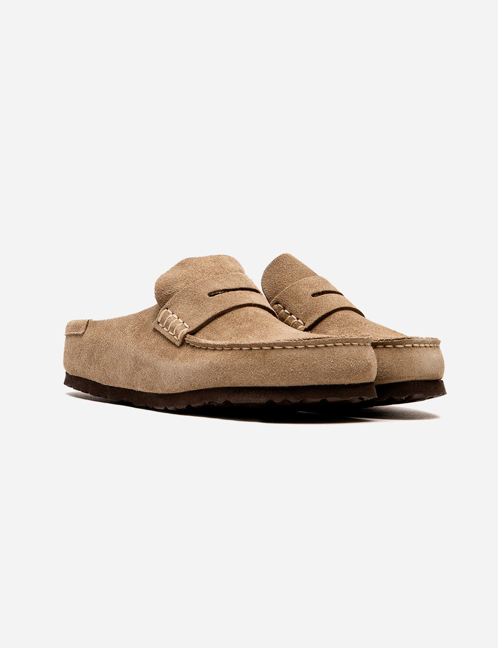 Birkenstock Naples Wrapped Suede "Taupe"