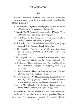 M. Antoninus imperator ad se ipsum; recognovit brevique adnotatione critica instruxit I.H. Leopold | Marcus Aurelius