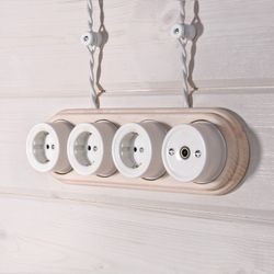 Изолятор керамический Werkel Ретро (белый) W6431301