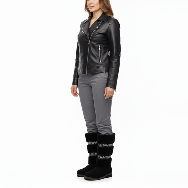 Унты женские из мутона и замши