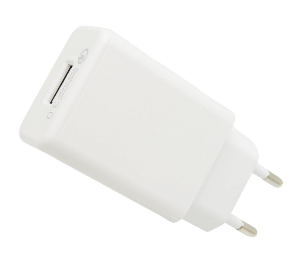 Сетевой адаптер питания Sams TA20EWE 1USB QC3.0  (белый) в пакете