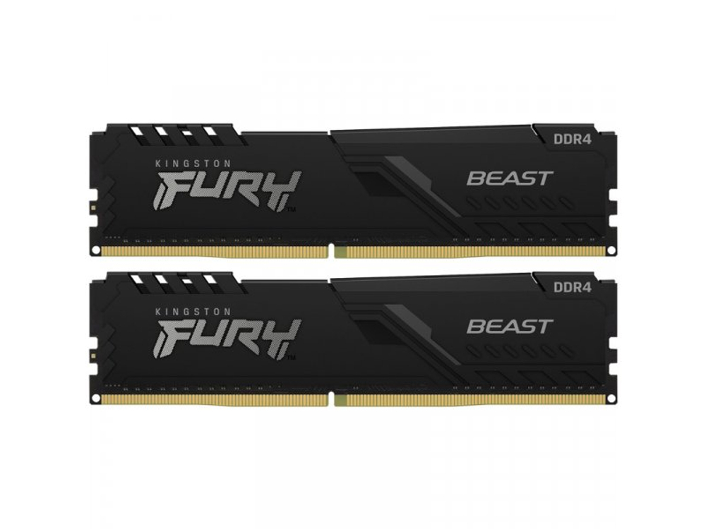 Оперативная память Kingston Fury KF432C16BBK2/32, DDR4 2х 32ГБ 3200 МГц, DIMM, RTL