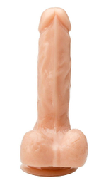 Телесный реалистичный фаллоимитатор - 18 см. (Цвет: телесный)