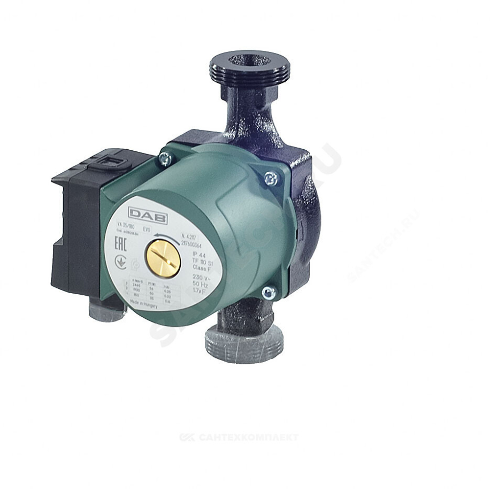 Насос циркуляционный с мокрым ротором VA 35/180 PN10 1х230В/50Гц DAB 60182183H