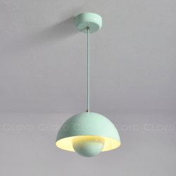 Подвесной светильник Cloyd ERMA-B P1 / Ø23 см - мятный (арт.11394)