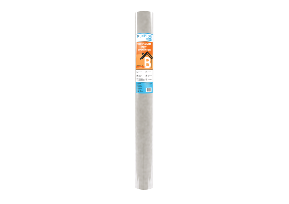 Пароизоляционная двухслойная пленка Skipton B light (ширина 1,6м) 35м2 рул