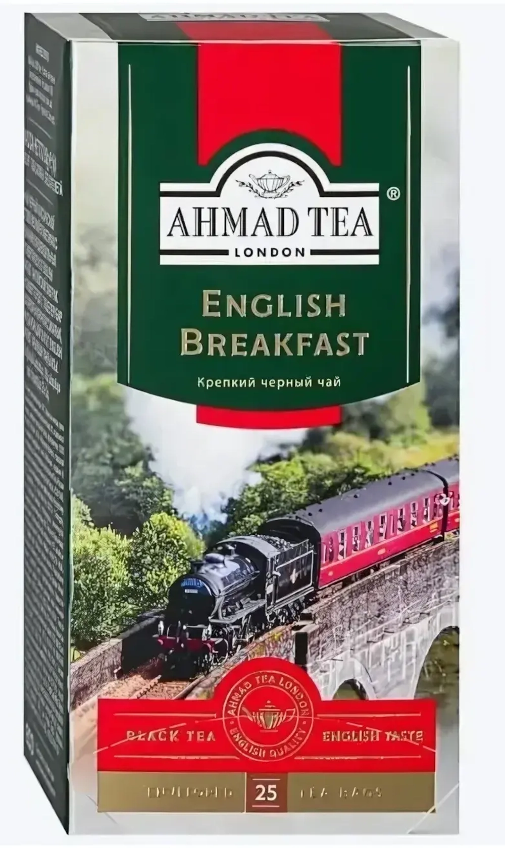 Чай черный AHMAD TEA English breakfast к/уп (Россия) 25пак