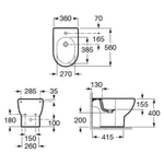 БИДЕ НАПОЛЬНОЕ ROCA N-MERIDIAN NEW