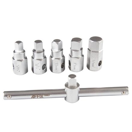 Цена на AFFIX (AF10348012C) Набор насадок для пробок слива масла, кейс, 12 предметов