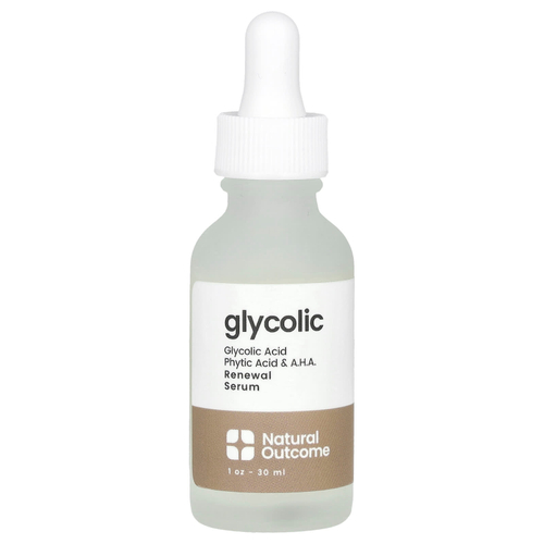 Natural Outcome, Glycolic, восстанавливающая сыворотка, без отдушек, 30 мл (1 унция)