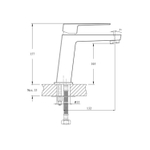 Смеситель для раковины 35к HB11191 HAIBA б/отв п/шпильку^