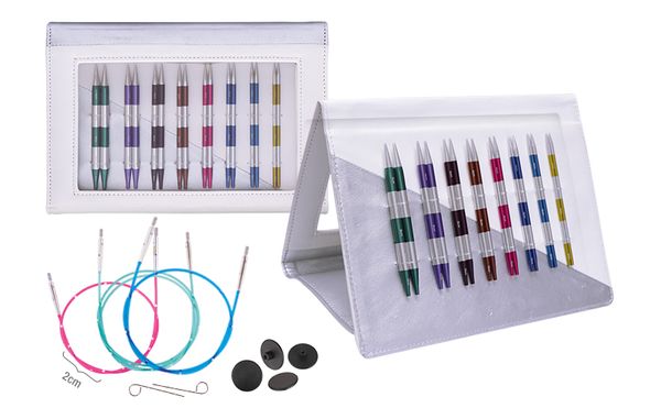 Набор съемных спиц Knit Pro SmartStix Deluxe Set Normal IC (3,5 мм / 4 мм / 4,5 мм / 5 мм / 5,5 мм / 6 мм / 7 мм / 8мм), 8 видов спиц, 42140