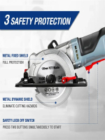 WORKPRO 750 Вт электрическая мини циркулярная пила электроинструменты