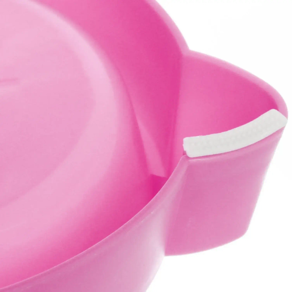 Миска пластиковая «Мр. Томас», цвет розовый, 14*4см