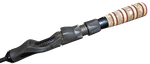 Удочка зимняя для блеснения Штекерная Kaida Gold Shark 500 Hard 50см Ручка пробка 1колено 4кольца