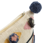 Чехол на подушку в этническом стиле с помпонами и вышивкой Птицы из коллекции ethnic, 45х45 см