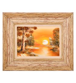 AMB-03/30 Картина «Красота природы» (с янтарной крошкой) L-32см