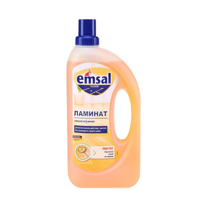 Emsal Floor Care «Ламинат» с пропиткой швов для защиты от влаги, без разводов 1 л.