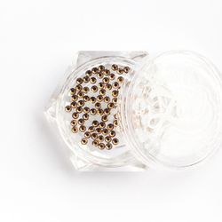 1133 Стразы стеклянные Smoked Yellow SS4 (1,5 мм) 100 шт