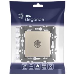 14-3101-04 ЭРА Розетка TV одиночная, IP20, Эра Elegance, шампань | Розетки и выключатели