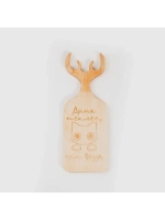 Разделочная доска из Сибирского кедра с гравировкой