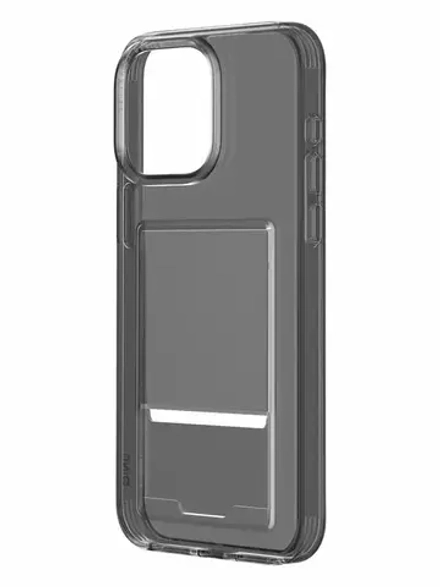 Чехол Uniq Air Fender ID для iPhone 15 Pro Gray с кардхолдером (Серый)