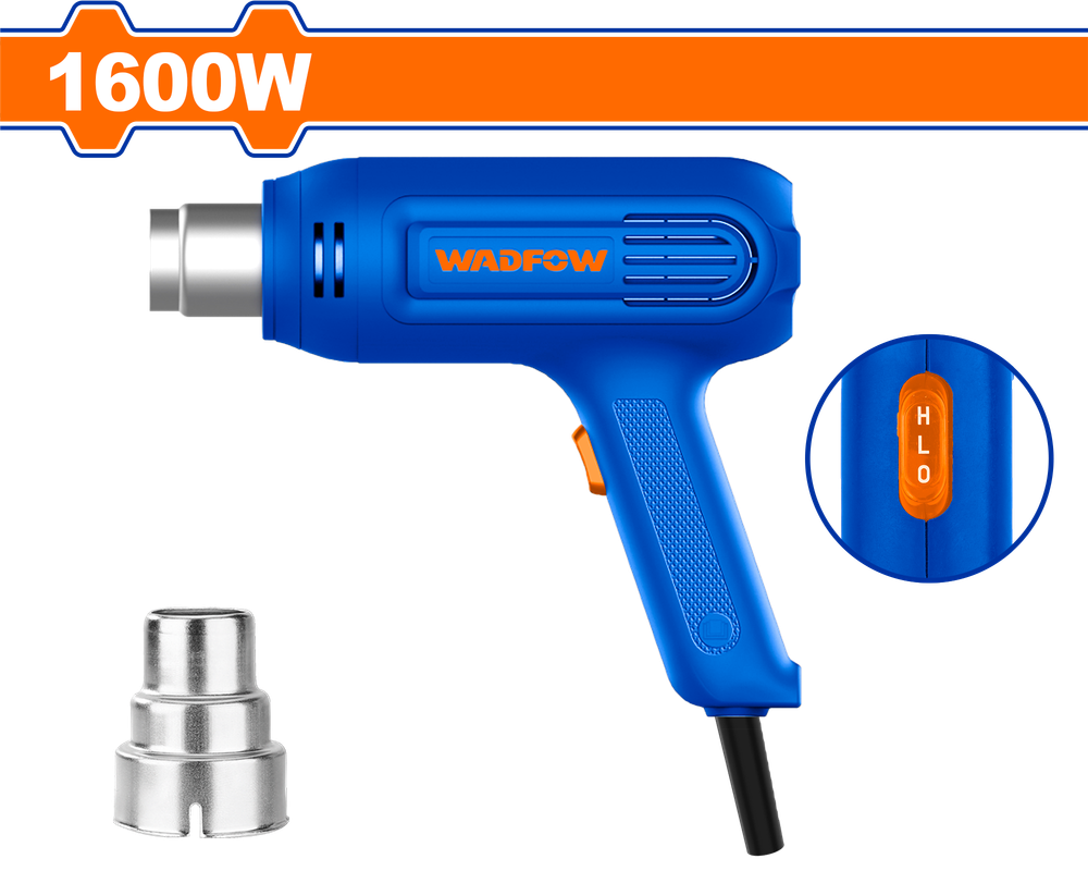 Фен строительный WADFOW WHG1516 1600 Вт