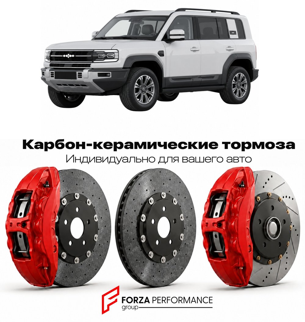 Карбон-керамическая тормозная система для BYD Leopard 5 / Denza B5 2023-2026