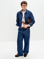 Куртка джинсовая с мраморным эффектом