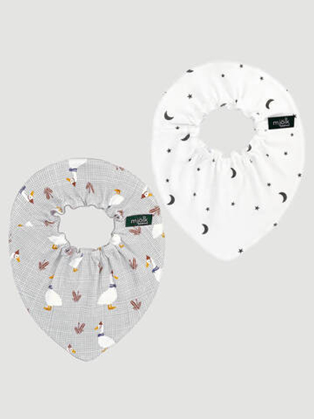 Сет из 2х нагрудников Mjölk Mini Гуси/Ночное небо