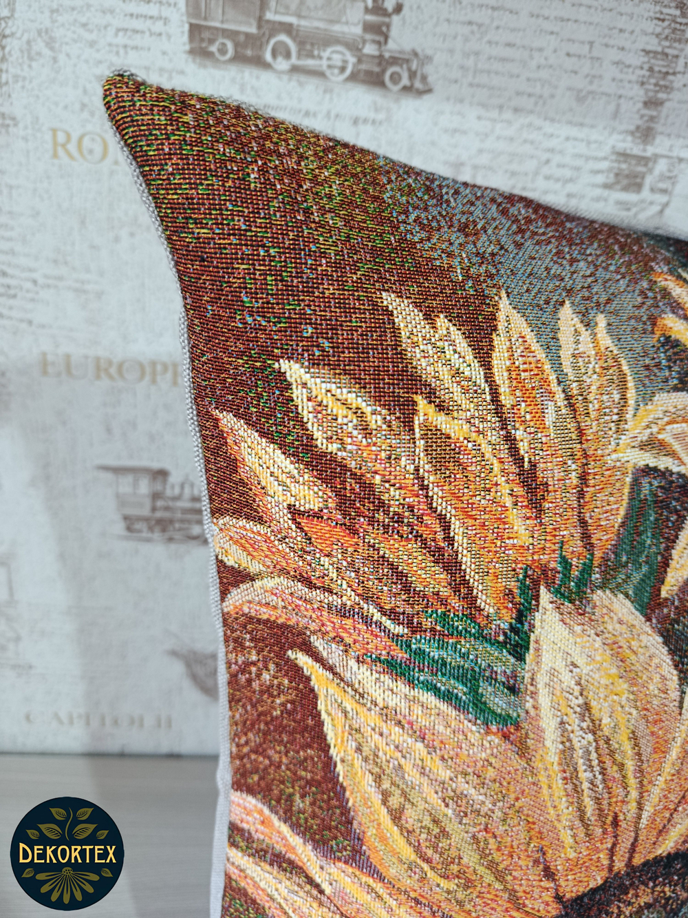 Декоративный гобеленовый чехол Подсолнух 47х47