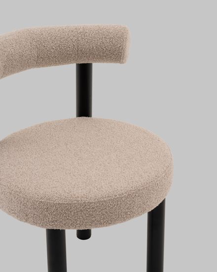 Стул обеденный Tomo бежевый букле