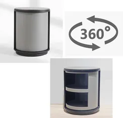 Прикроватная тумбочка 4484 с поворотным закрыванием