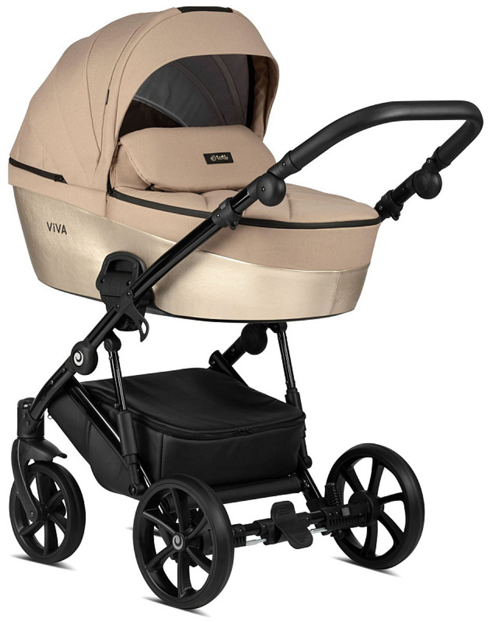 Детская коляска Tutis Viva 4 Luxury 2022 3 в 1 1202061 Amber Gold