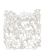 Cat's autumn picnic. Coloring Book