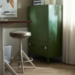 Шкаф с дверцами и ящиками - IKEA IDÅSEN/IDASEN/ИДОСЕН ИКЕА, 119х47х80 см, зеленый