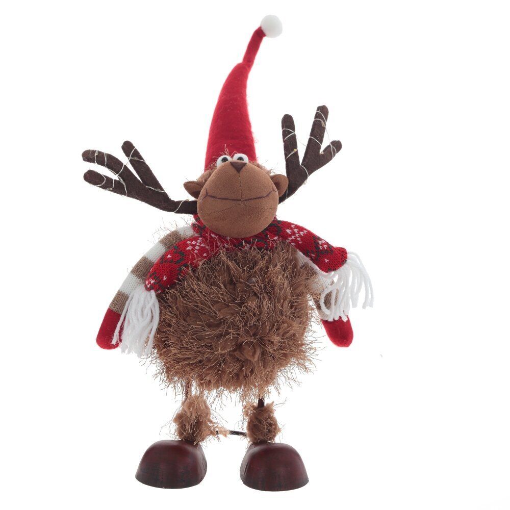 GAEM Игрушка набивная с подсветкой "Олень" (CR2032x2), L26 W15 H46/31 см