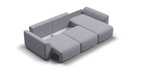 Угловой диван Кинг Рогожка Венто серый