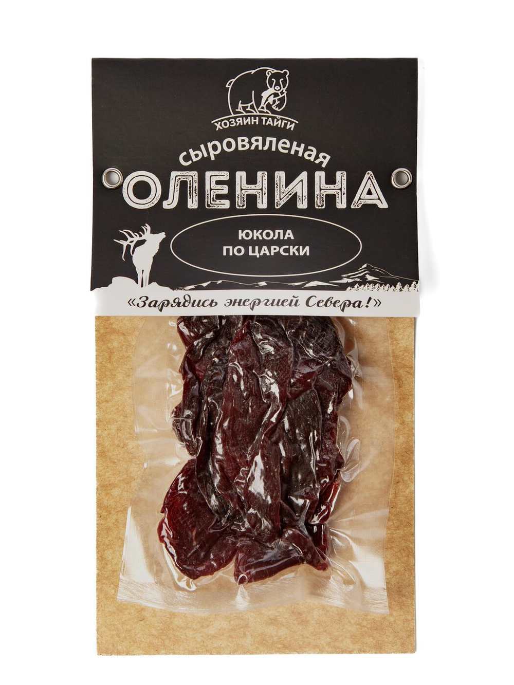 Оленина сыровяленая Юкола по  царски. в/у 70 гр