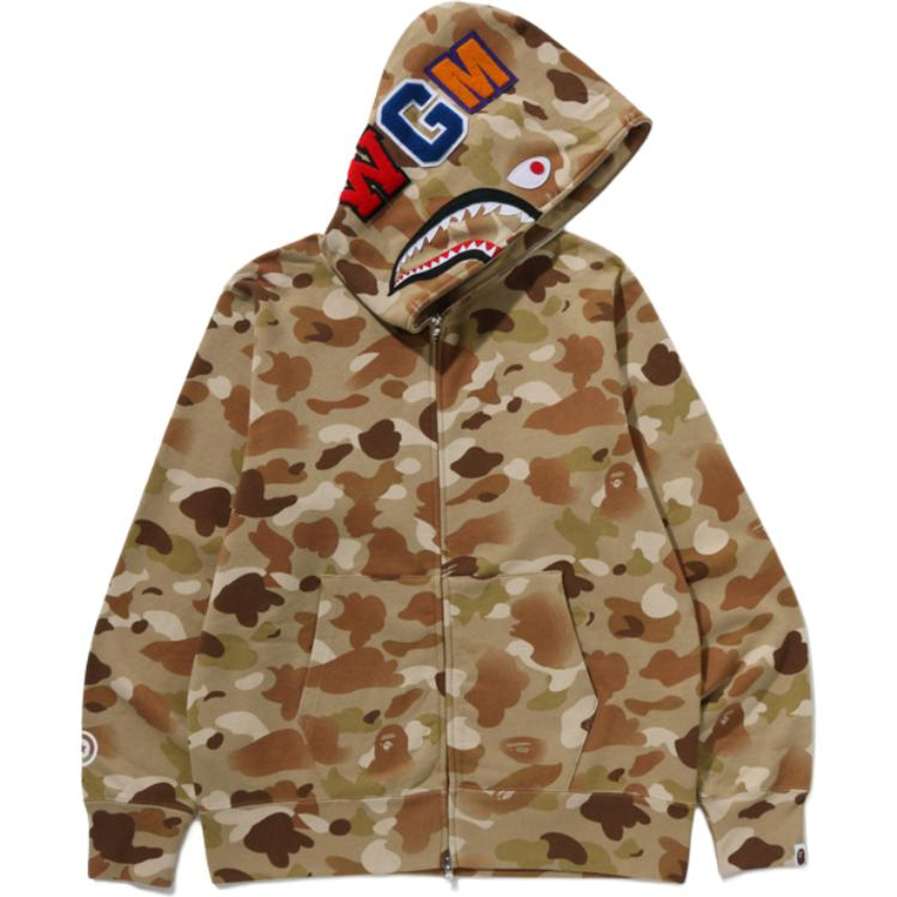 A Bathing Ape Bathing Ape Camouflage Pattern Zip Fastening Худи коричневый