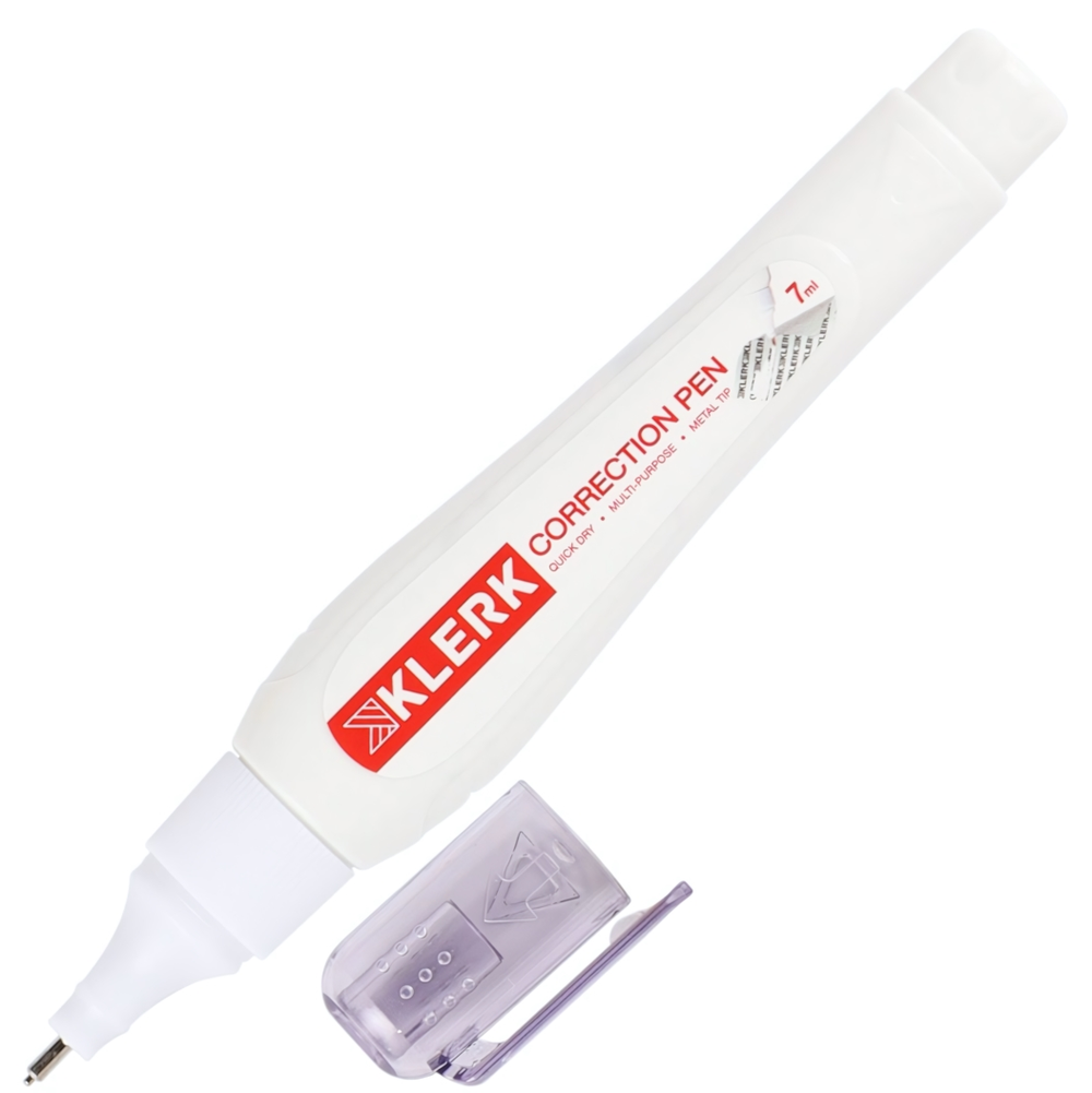 Корректор-ручка 7мл. химич.основа, морозоуст. мет.наконечник 209437 (KLERK)