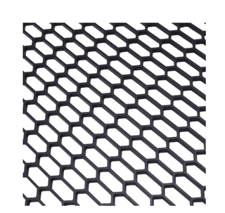 СЕТКА на радиатор Пластик 120см*40см черная - соты Средние (SETKA-PLASTIC-MED-FY-B-3D)