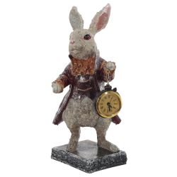 GAEM Фигурка декоративная "Кролик" с часами (LR44x1), L15 W15 H30 см