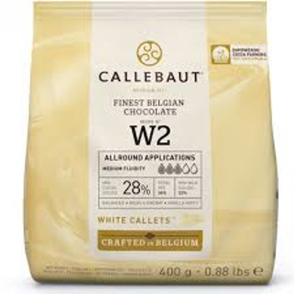 Шоколад белый 28% Callebaut, 400 гр (оригинальная упаковка)