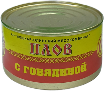 плов с говядиной 325гр*18 ЙоЛа *4606639001263