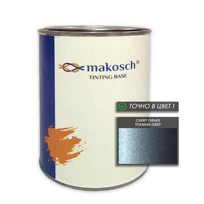 Автоэмаль makosch/CHERY GRA05, Базовая эмаль, серый, перламутр, 800мл.